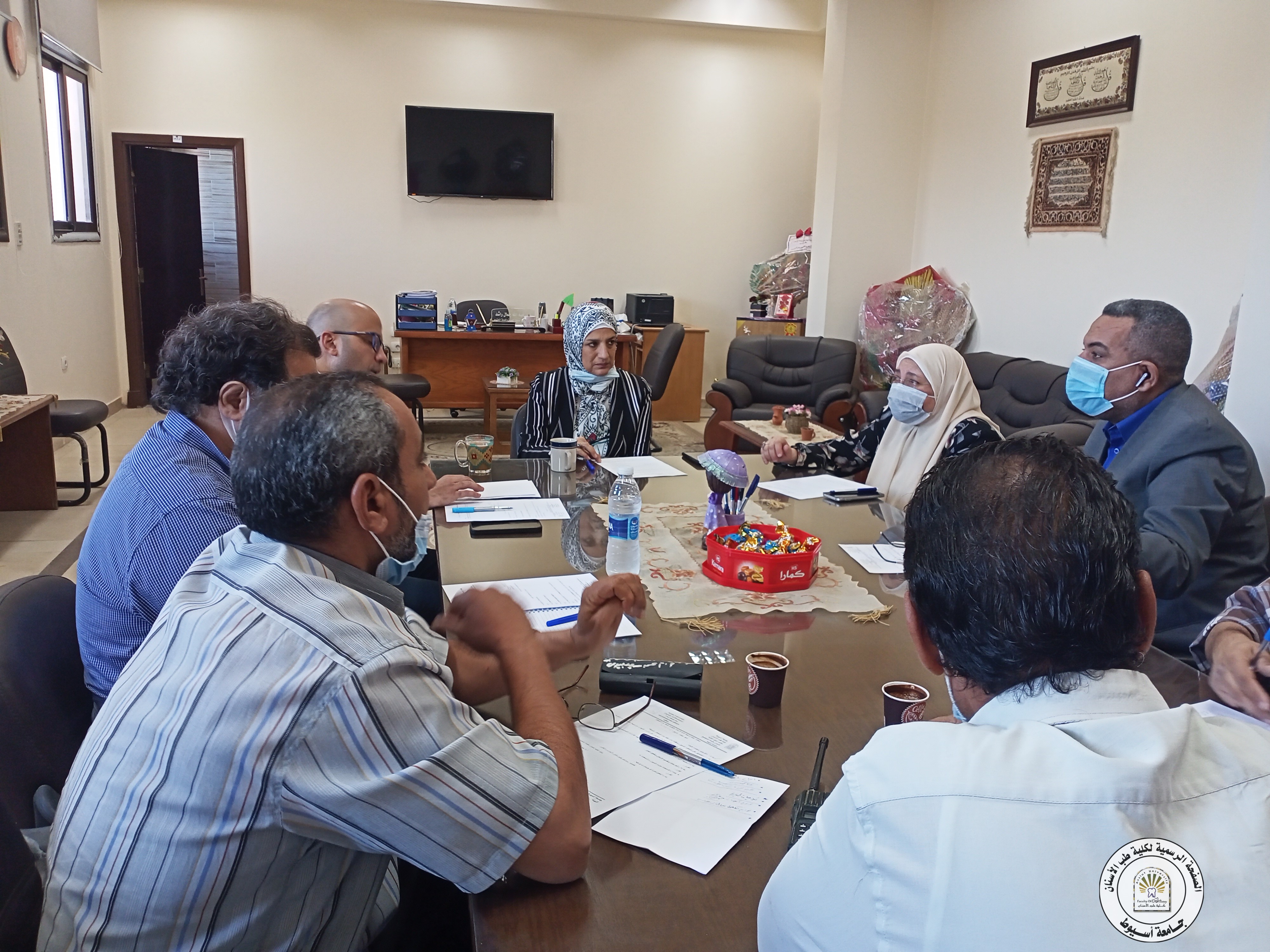 اجتماع لجنه ادارة الازمات و الكوارث و الحد من المخاطر يوم الخميس الموافق 3/11/2021 