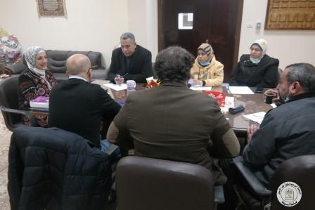 تم يوم الثلاثاء 4/1/2022 عقد اجتماع لجنه الازمات و الكوارث و الحد من المخاطر و ذلك في تمام الساعة العاشرة  و ذلك بحضور كلا من :