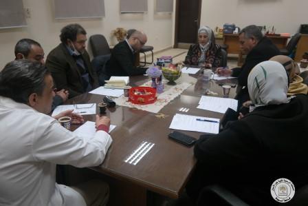 تم يوم الثلاثاء 4/1/2022 عقد اجتماع لجنه الازمات و الكوارث و الحد من المخاطر و ذلك في تمام الساعة العاشرة  و ذلك بحضور كلا من :