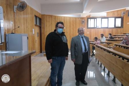 تم اليوم ختام اعمال امتحانات أعمال السنة بالكلية .