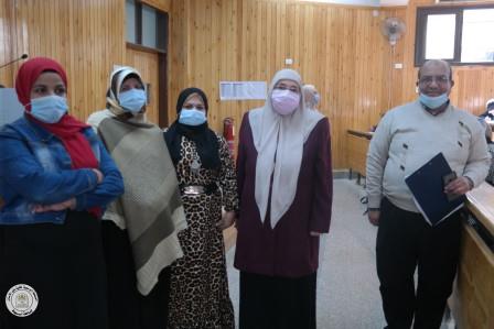 تم اليوم ختام اعمال امتحانات أعمال السنة بالكلية .