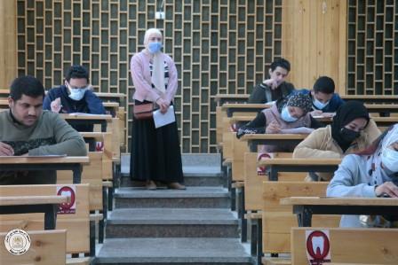 تم اليوم ختام اعمال امتحانات أعمال السنة بالكلية .