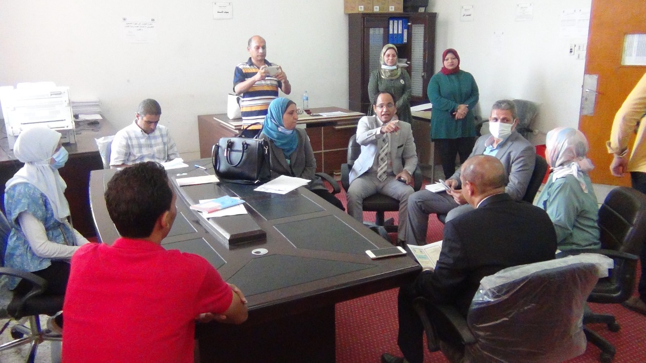 زيارة وفد لجنة القياس والتقويم لوحدة القياس والتقويم بالكلية 