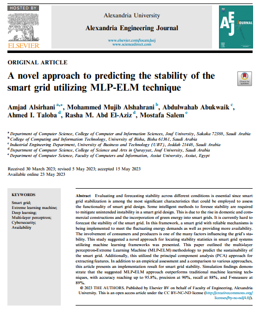 A novel approach to predicting the stability of the smart grid utilizing MLP-ELM technique