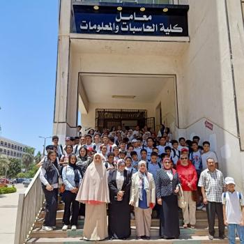 جامعة الطفل في زيارة تدريبيه متميزه لكلية الحاسبات والمعلومات جامعة اسيوط