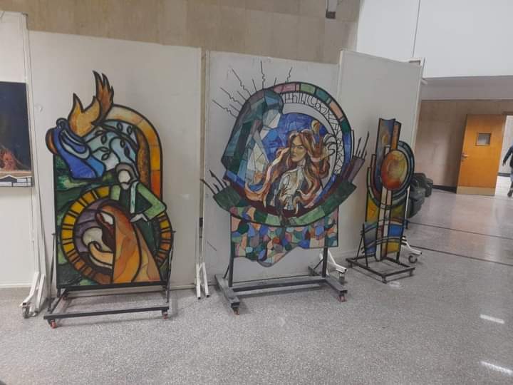 كلية الفنون الجميلة تشارك بمعرضها الفني على هامش المؤتمر الدولي الحادي عشر للتنمية والبيئة في الوطن العربي