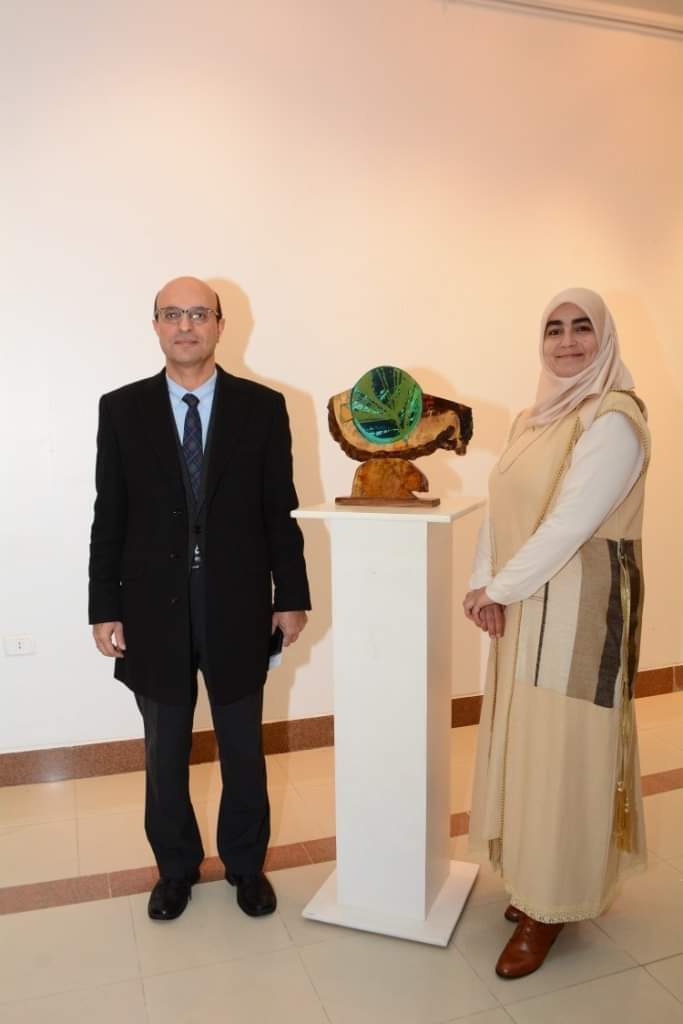 معرض بعنوان "التنمية المستدامة" للدكتورة هبة فوزي ابو السعود المدرس بقسم الجرافيك بتاريخ ٢٧ حتى ٣٠ ديسمبر ٢٠٢١