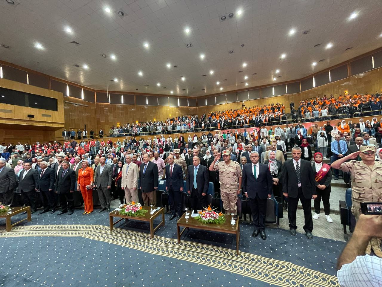 شاركت كلية الفنون الجميلة باسيوط في الاحتفالية الكبري والندوة التي اقامتها الجامعة بعنوان "خمسون عاما علي نصر اكتوبر