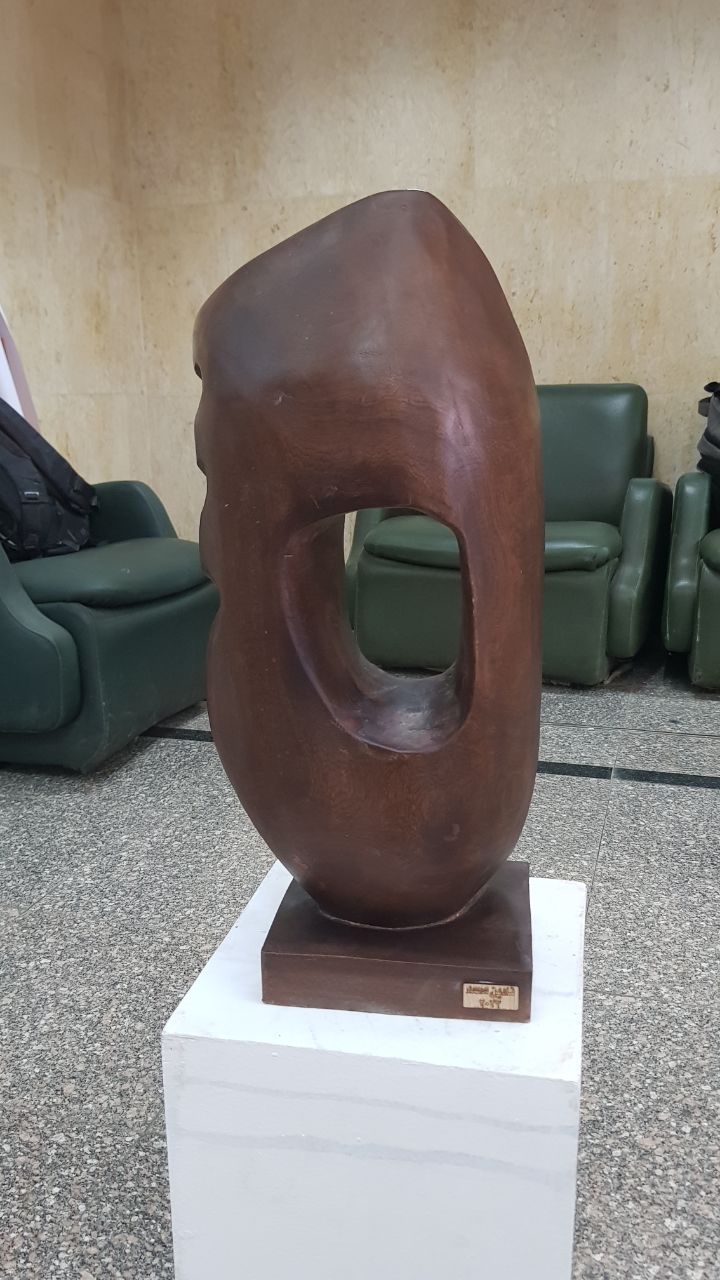 اعمال طلاب قسم النحت التي عرضت في معرض انشودة طلابية .. 