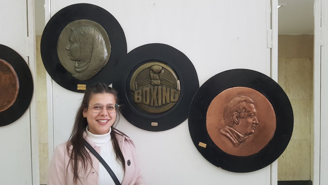 اعمال طلاب قسم النحت التي عرضت في معرض انشودة طلابية .. 