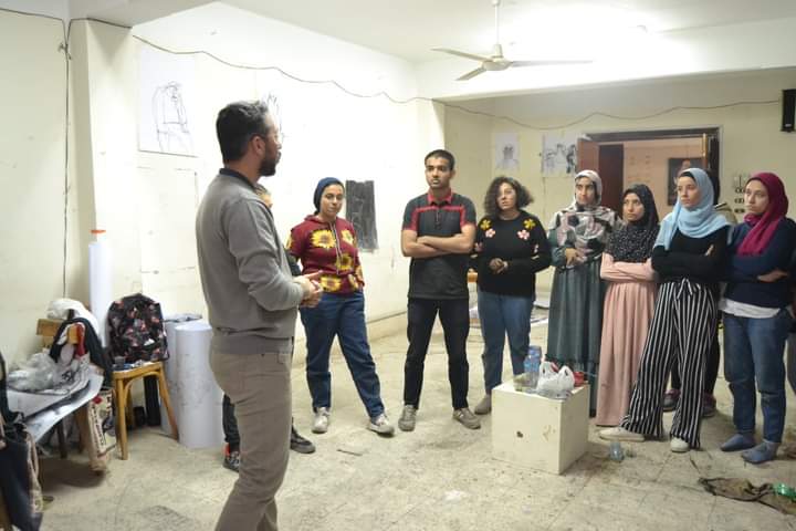 إقامة ورشة عمل عن الأساليب العالمية لفن الرسم من دروس البرفيسيور روجر دال بأكاديمية ستراسبورج للفنون  بفرنسا ضمن فعاليات جائزة نوار للرسم