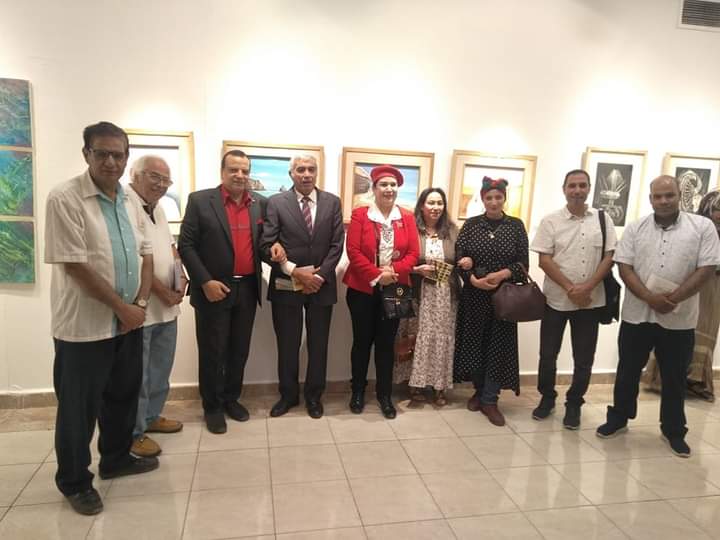 مشاركة الدكتور محسن أحمد عبداللاه مدرس بقسم التصوير بالكلية فى معرض (المنيا ذاكرة الفنون) معرض الفنون التشكيلية في نسخته الثانية بقاعة ايزيس بمتحف محمود مختار بالقاهرة