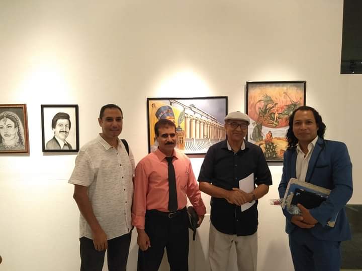 مشاركة الدكتور محسن أحمد عبداللاه مدرس بقسم التصوير بالكلية فى معرض (المنيا ذاكرة الفنون) معرض الفنون التشكيلية في نسخته الثانية بقاعة ايزيس بمتحف محمود مختار بالقاهرة