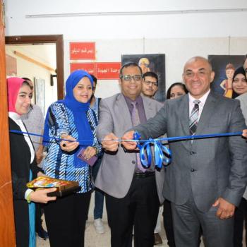 شهدت كلية الفنون الجميلة اليوم افتتاح معرض تناغم للفنانة الدكتورة دعاء عبد الشافي المدري بقسم النحت بالكلية