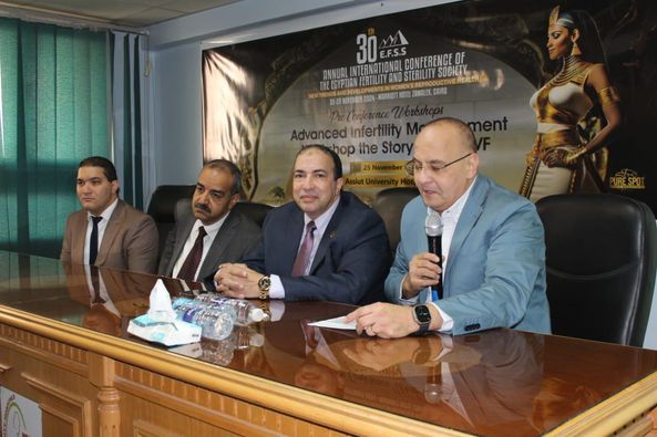 فعاليات ورشة عمل تحت عنوان "التعامل مع حالات العقم المتقدم قبل استخدام الحقن المجهرى"  Advanced infertility management workshop, the story before IVF