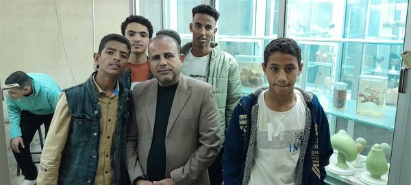 زيارة طلاب مدرسة بنى رافع الثانوية المشتركة لكلية الطب.