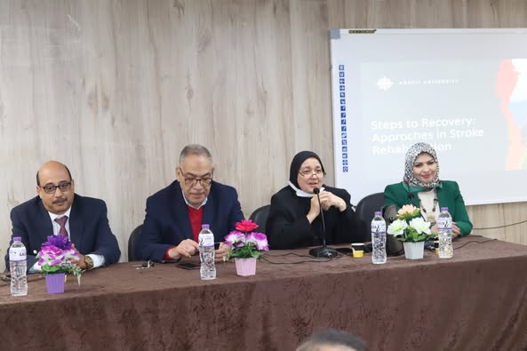 فعاليات اليوم العلمي للسكتة الدماغية بمستشفى  الأمراض العصبية بجامعة أسيوط
