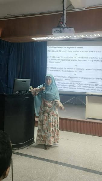 فعاليات محاضرات المجموعة الاولى لأطباء التدريب نظام حديث  (٥+٢) دفعة (٦٠)  بقسم الأمراض الباطنة.