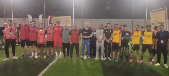 فريق كرة القدم الخماسي بكلية الطب يحصل على المركز الثاني في الدورة التي اقامتها كلية التجارة.