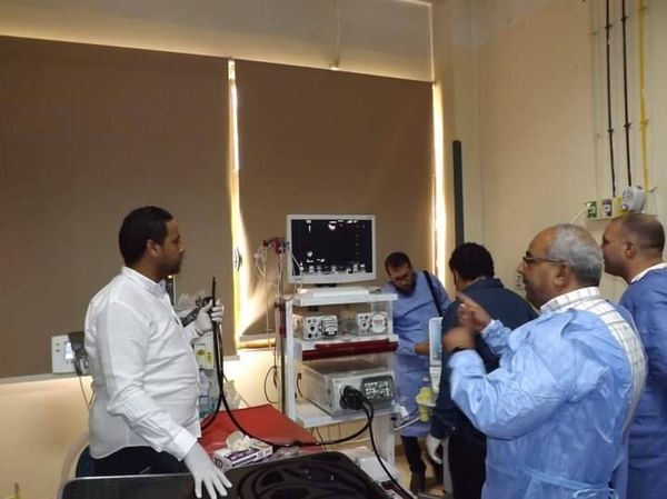 High-precision Japanese Pentax and Hitachi endoscopic devices for detecting pancreatic and digestive system tumors at Al Rajhi Hospital, Assiut University.