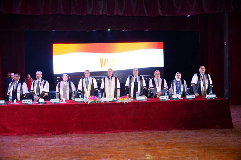 The Faculty of Medicine at Assiut University celebrates the graduation of its 59th class amidst the presence of prominent academic and medical leaders.