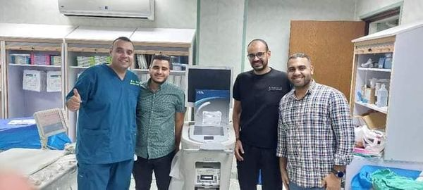 Saving the life of a patient suffering from severe calcified stenosis within a coronary artery stent using the Shock Balloon IVL (SHOCKWAVE) technique.