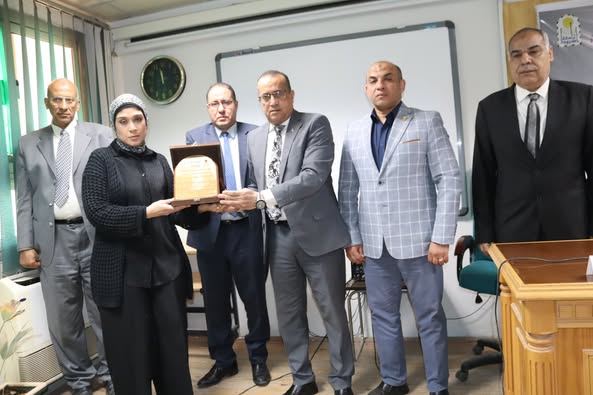 A memorial service was held for Prof. Dr. Asmaa Sherit, Professor of Pediatrics, in the Grand Conference Hall of the University Children's Hospital, in the presence of a large number of faculty members, their assistants, and the family of Prof. Dr. Asmaa Sherit.