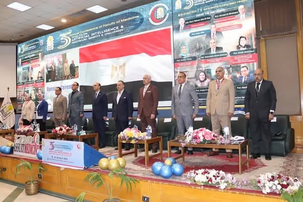Opening ceremony of the 35th Annual Conference of the Faculty of Medicine, Assiut University, under the title "Artificial Intelligence and Healthcare: Benefits and Challenges"
