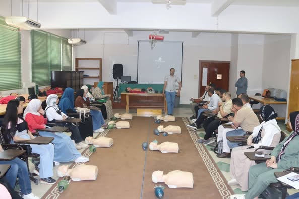 Part of the activities of the Basic Life Support (BLS) course