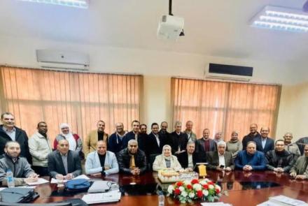 The Department of Cardiology and Vascular Medicine Council honors Dr. Amr Youssef in recognition of his efforts and contributions during his tenure as Head of the Department.