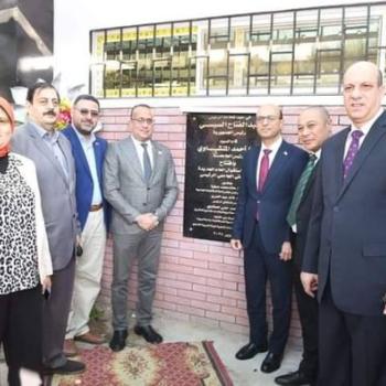 The President of Assiut University inaugurates the “new general reception unit” at the main university hospital.
