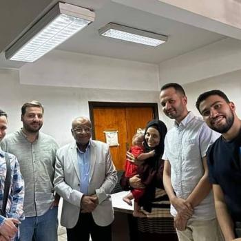 A medical team from the Pediatric Surgery Department performs an esophageal transplant on a one-year-old boy at Assiut University Children's Hospital.