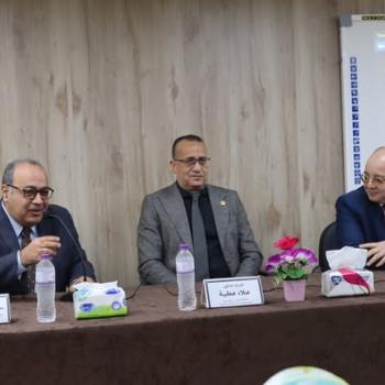 “Internet crimes and their relationship to health institutions” in a symposium organized by the Neuropsychiatric and Neurosurgery Hospital at the Faculty of Medicine, Assiut University.