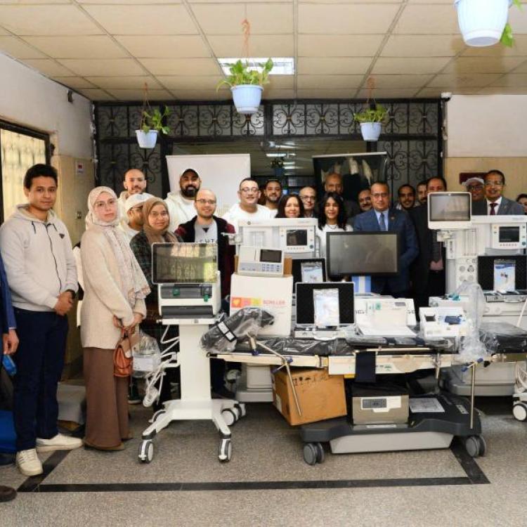 Assiut University Hospitals announces the receipt of a number of medical devices and equipment donated by the Arab African International Bank to the University Children's Hospital.