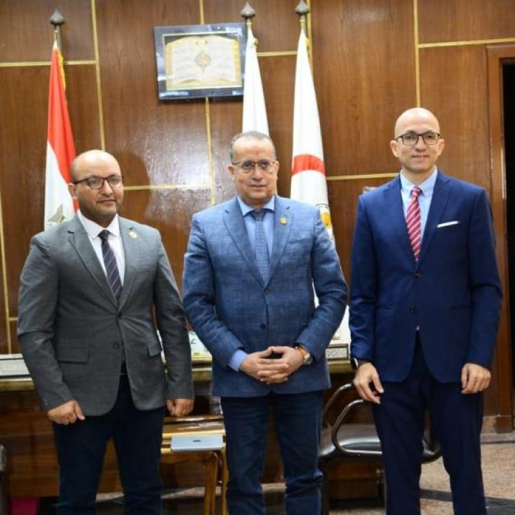 The Dean of the Faculty of Medicine at Assiut University discusses ways of cooperation with the American Miracle Fit Foundation and the Childhood and Development Association "ACDA" to support the care of children with clubfoot