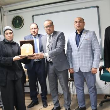 A memorial service was held for Prof. Dr. Asmaa Sherit, Professor of Pediatrics, in the Grand Conference Hall of the University Children's Hospital, in the presence of a large number of faculty members, their assistants, and the family of Prof. Dr. Asmaa Sherit.