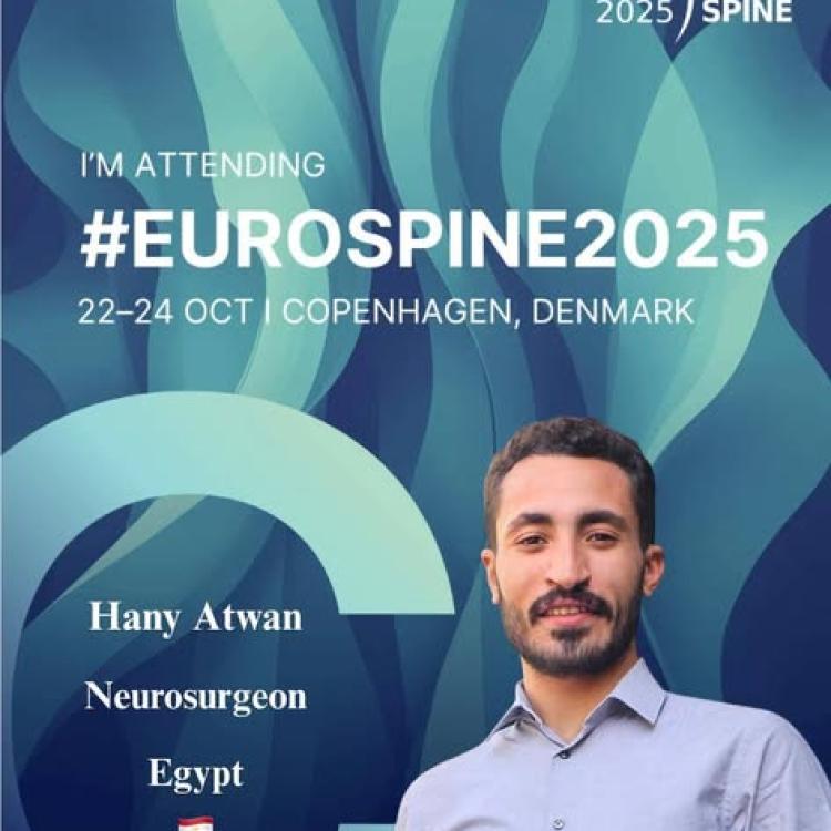 The intern doctor (Resident Doctor) Hani Said Mousa Atwan – Class of 59 at the Faculty of Medicine, Assiut University – achieved a remarkable research accomplishment during October, by participating in four of the most prominent international medical conferences, and presenting 10 pioneering scientific studies in the fields of neurology, stroke, and spinal surgery.