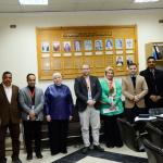 The Faculty of Medicine at Assiut University welcomes the committee for monitoring environmental practices and sustainability for the faculties of Assiut University for the year 2025-2026 during their field visits to evaluate the "best environmentally friendly faculty".