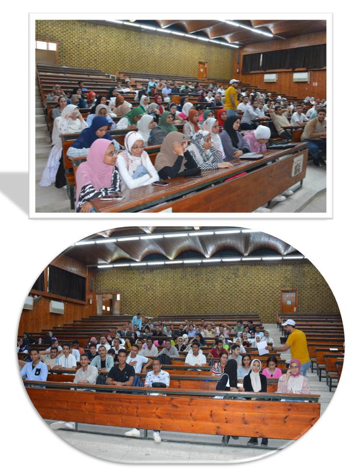 ورشة عمل للطلاب الفرقة الإولى كلية الصيدلة بالجامعة الأهلية بعنوان " كيفية وضع بيانات الطالب وتظليل رقم الجلوس على نموذج الإجابة Answer Sheet "