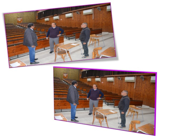 جولة وكيل الكلية لشئون التعليم والطلاب  لتفقد مقار لجان إمتحانات الفصل الدراسى الأول للعام الجامعى 2023/2024 م  لطلاب كلية الصبدلة جامعة أسيوط وطلاب كلية الصيدلة بجامعة أسيوط الأهلية