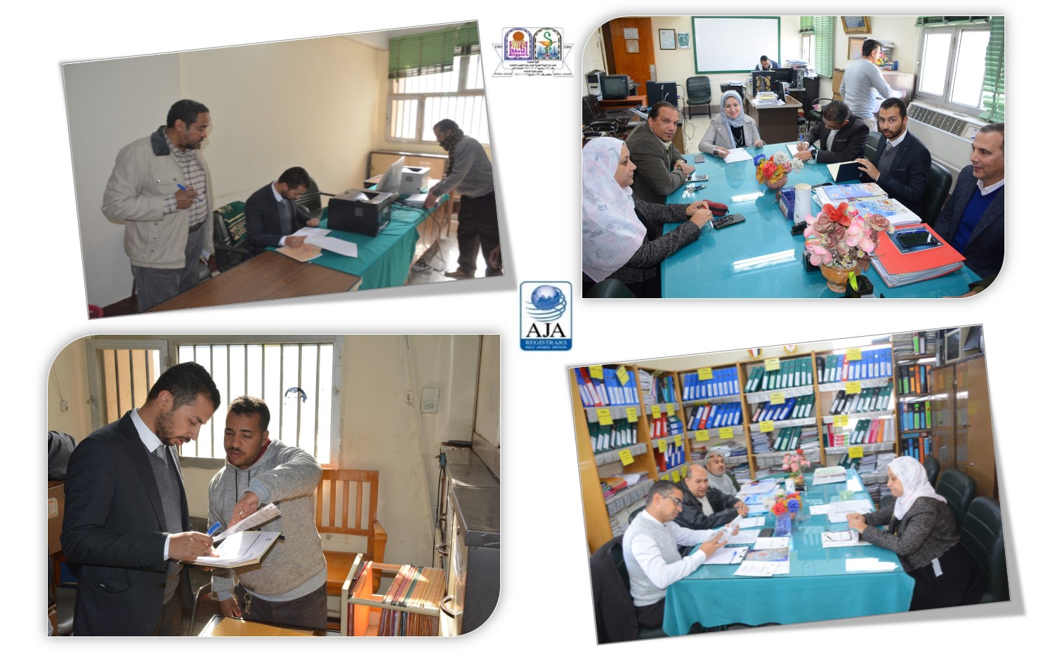 زيارة فريق الشركة المانحة لشهادة الأيزو ( AJA ) لإجراء المراجعة الدورية الثانية لنظام إدارة الجودة