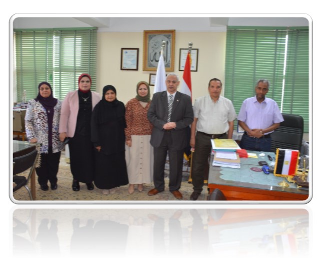 زيارة أعضاء مركز ضمان الجودة بالجامعة للكلية