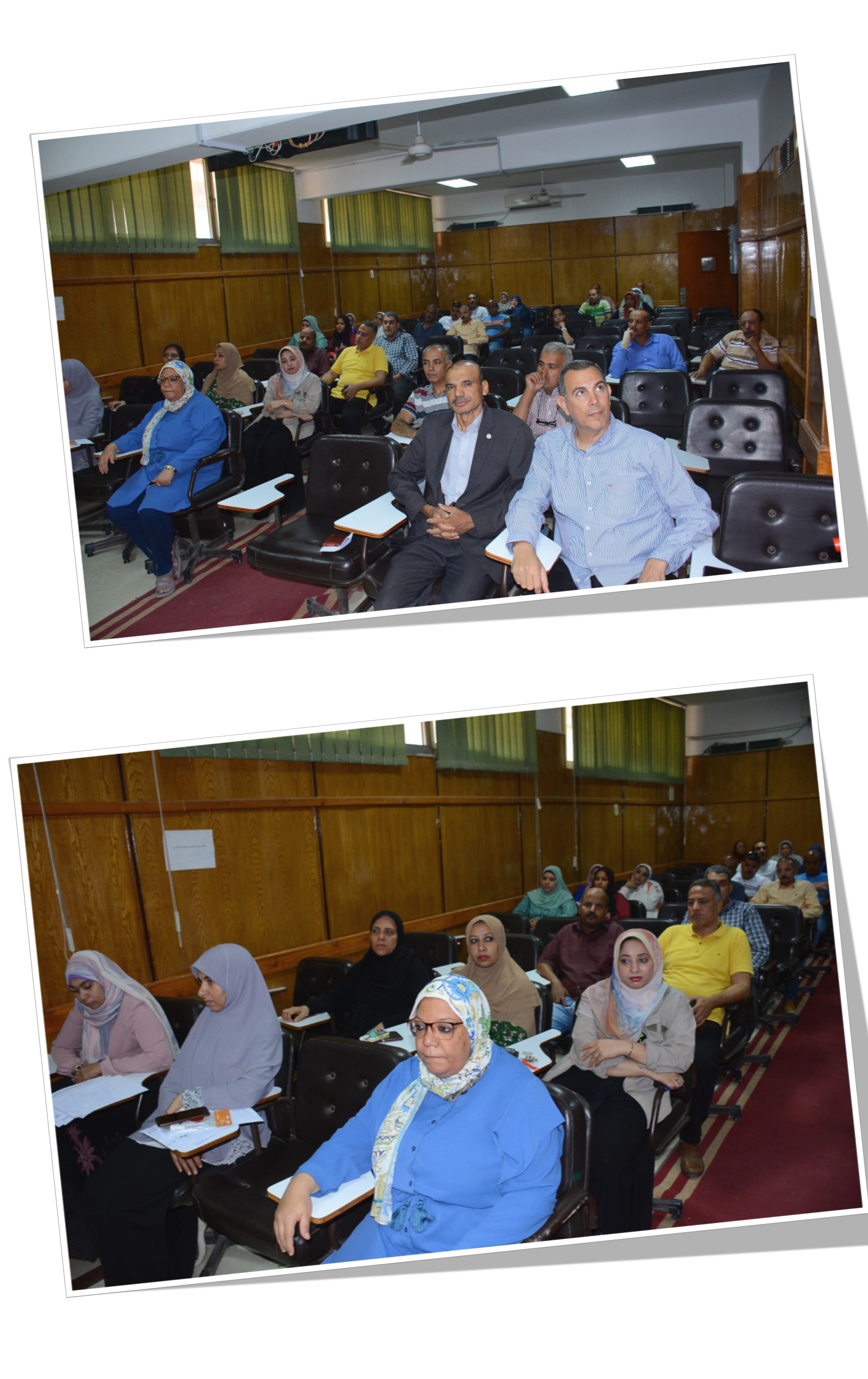 ندوة تعريفية وورشة عمل للعاملين بكلية الصيدلة بعنوان  كيفية الإستفادة من التحول الرقمى بالجامعة