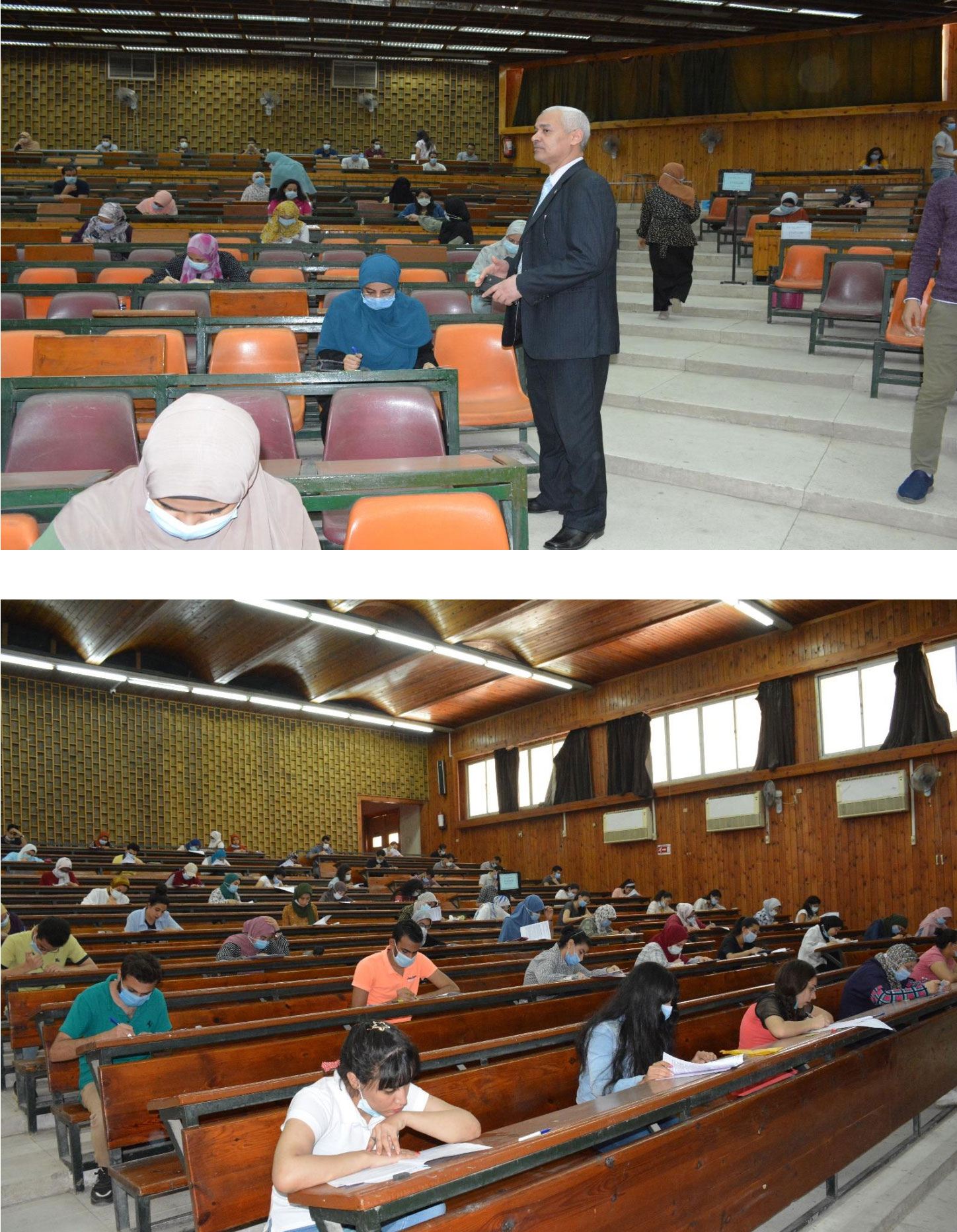 عميد كلية الصيدلة - جامعة أسيوط فى جولة تفقدية لمتابعة الإمتحانات20212