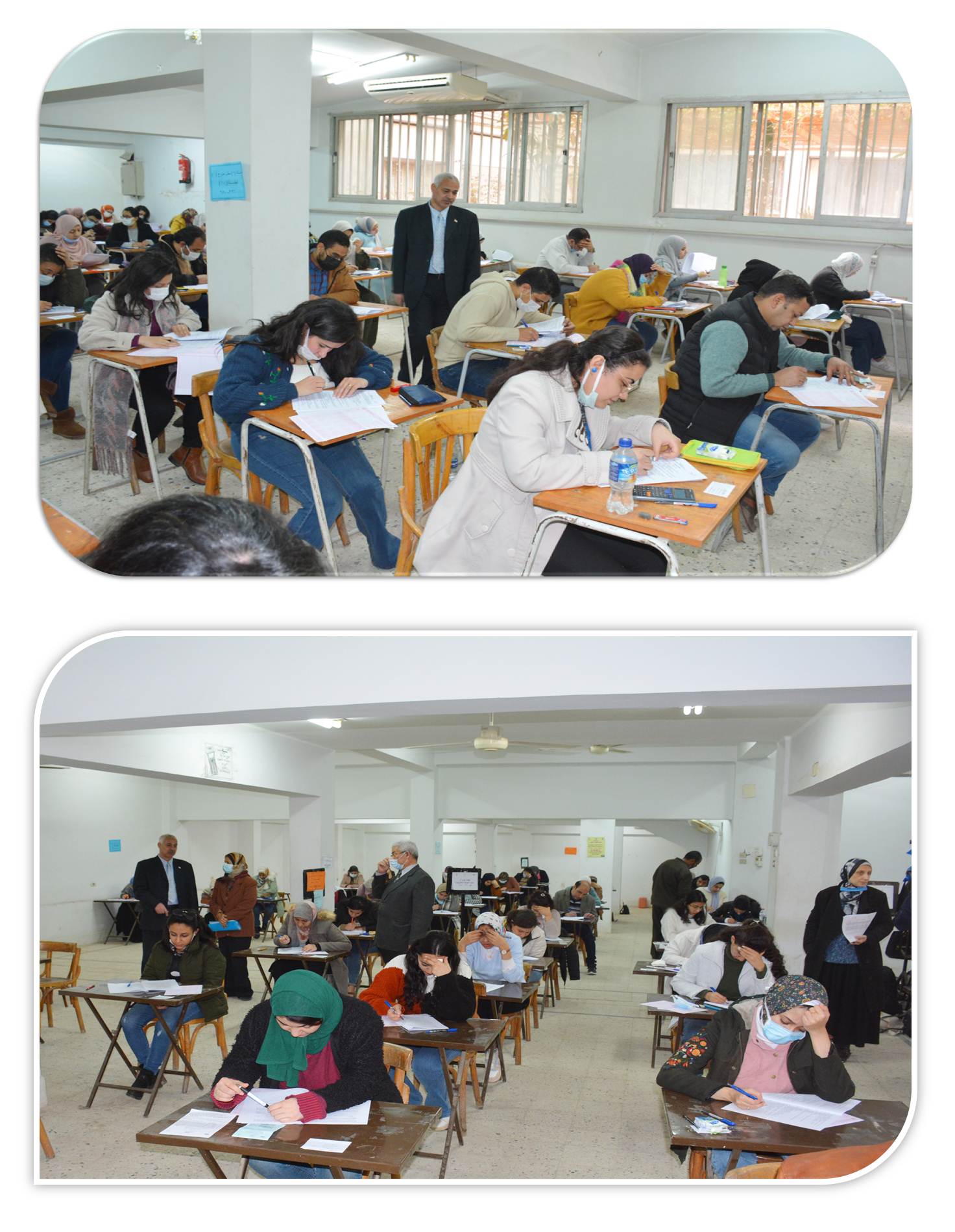 عميد كلية الصيدلة فى جولة تفقدية لمتابعة إمتحانات طلاب الدراسات العليا