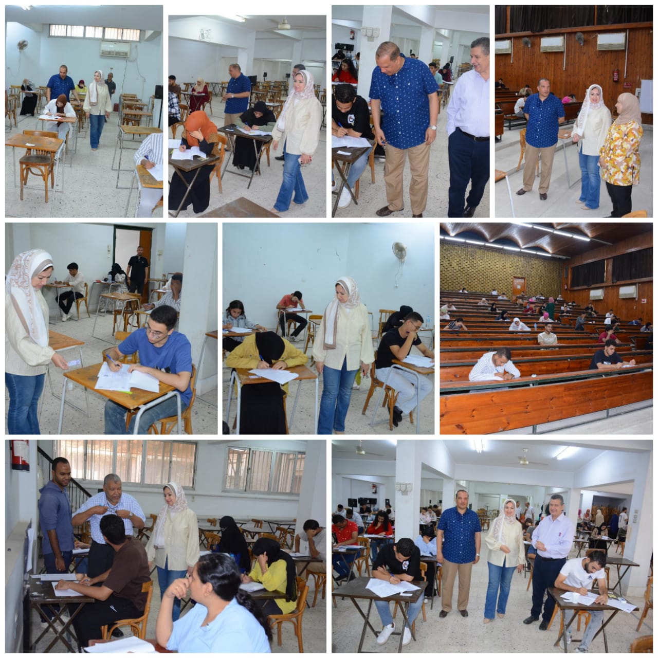 جولة عميد الكلية لتفقد إمتحانات الفصل الصيفى للعام الجامعى 2024/2025 م